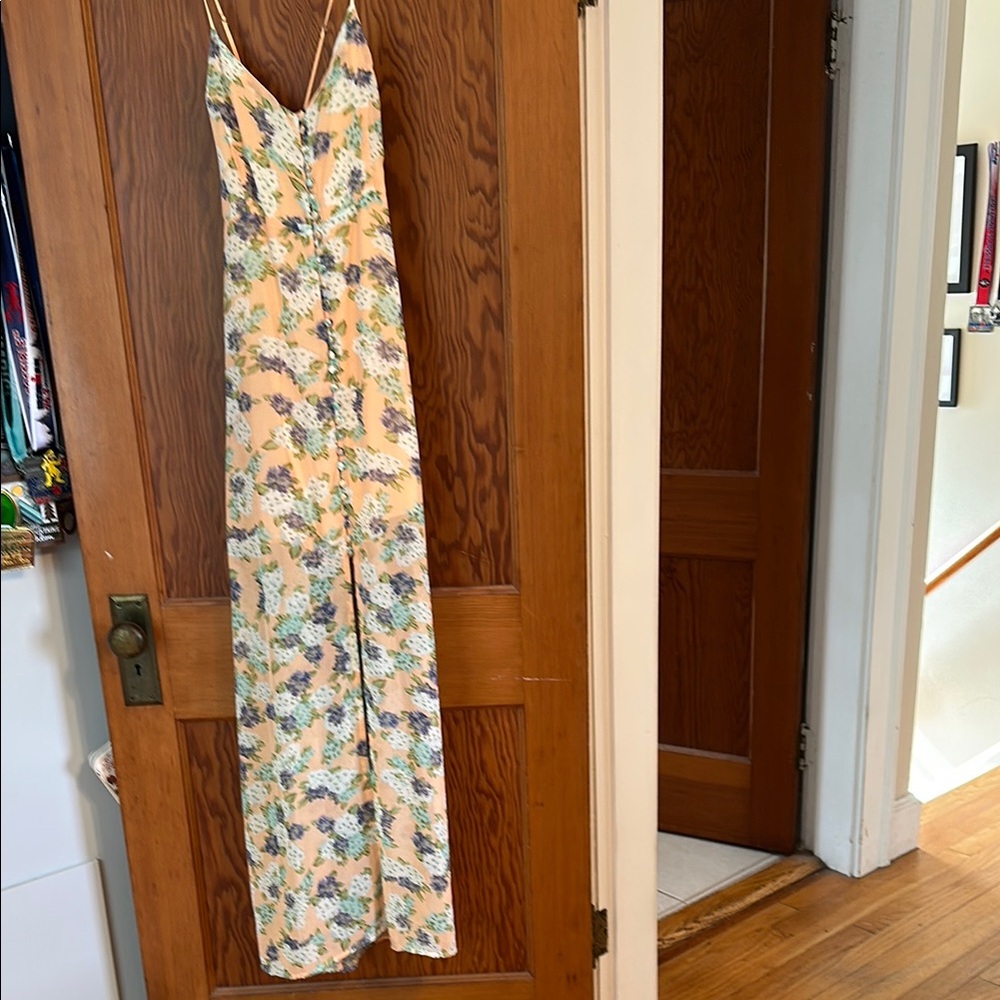 Floral Maxi Dress with Spaghetti Straps